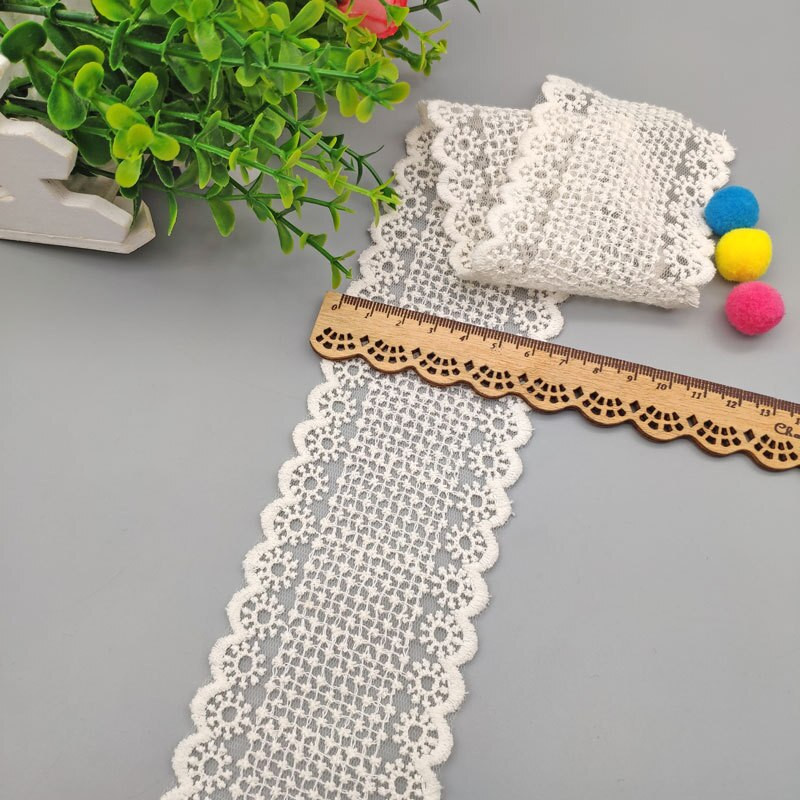 1-meetrine õõnes päikeseline lilltikandid puuvillane pitslint 6,5 cm lai DIY rõivaste õmblemine ja kangas käsitsi valmistatud käsitöö pitslint