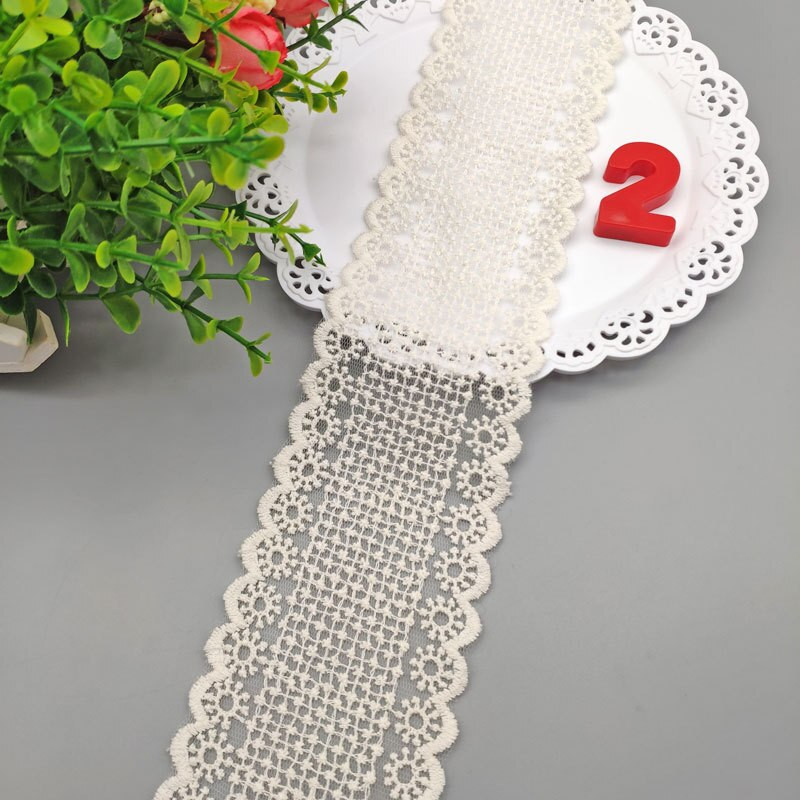 1-meetrine õõnes päikeseline lilltikandid puuvillane pitslint 6,5 cm lai DIY rõivaste õmblemine ja kangas käsitsi valmistatud käsitöö pitslint