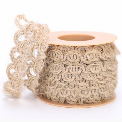 Λινάτσα από γιούτα 5m Κορδέλα Hessian Ρουστίκ κορδέλα Hessian Αξεσουάρ ραπτικής για διακόσμηση γάμου Προμήθειες συσκευασίας χριστουγεννιάτικων δώρων