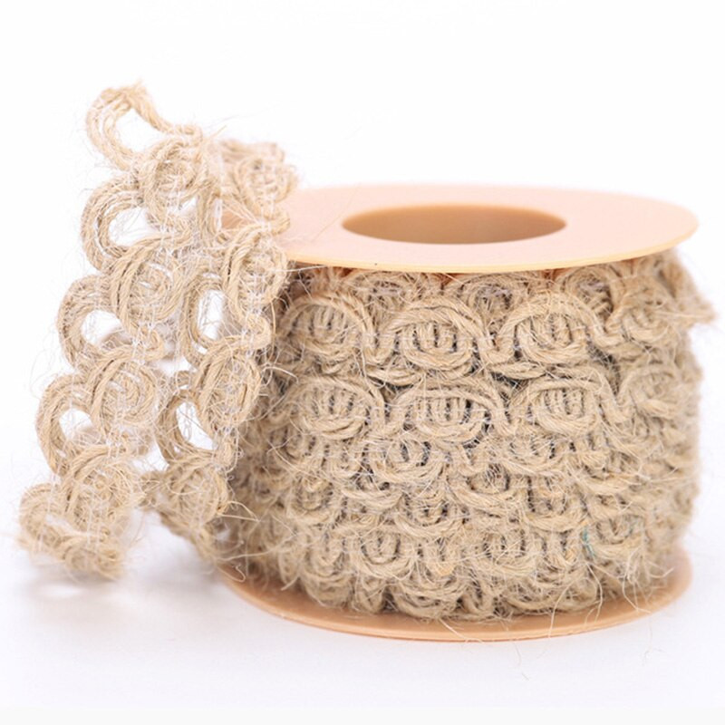Λινάτσα από γιούτα 5m Κορδέλα Hessian Ρουστίκ κορδέλα Hessian Αξεσουάρ ραπτικής για διακόσμηση γάμου Προμήθειες συσκευασίας χριστουγεννιάτικων δώρων