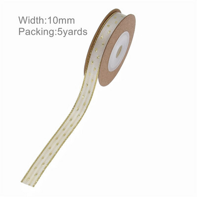 5 Yards DIY Δώρο Συσκευασία Φιόγκος Χριστουγεννιάτικη Κορδέλα Εκτύπωση Χειροτεχνίας Δαντέλα Χριστουγεννιάτικη Διακόσμηση Κρεμαστό κορδέλα