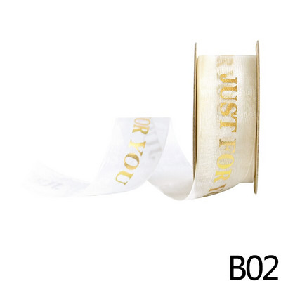 10m 20mm Just teie jaoks pael karikakra/ südamepulma organza lint sünnipäevaks Sõbrapäevaks Lilled Kingitused Pakkimine Kaunistus Käsitöö