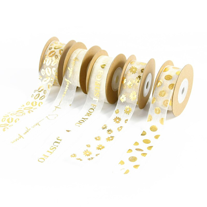 10m 20mm Just teie jaoks pael karikakra/ südamepulma organza lint sünnipäevaks Sõbrapäevaks Lilled Kingitused Pakkimine Kaunistus Käsitöö