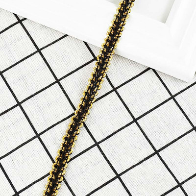 Κορδέλα 5 Yards Lace Trim Κορδέλα Σαρανταποδαρούσα Πλεκτή Δαντέλα DIY Craft Ύφασμα ραπτικής Αξεσουάρ Διακόσμηση γάμου Ύφασμα Curve δαντέλα