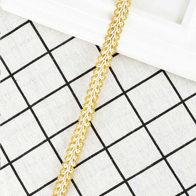 Κορδέλα 5 Yards Lace Trim Κορδέλα Σαρανταποδαρούσα Πλεκτή Δαντέλα DIY Craft Ύφασμα ραπτικής Αξεσουάρ Διακόσμηση γάμου Ύφασμα Curve δαντέλα