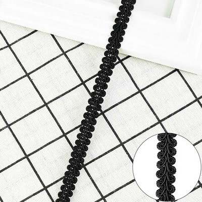 Κορδέλα 5 Yards Lace Trim Κορδέλα Σαρανταποδαρούσα Πλεκτή Δαντέλα DIY Craft Ύφασμα ραπτικής Αξεσουάρ Διακόσμηση γάμου Ύφασμα Curve δαντέλα