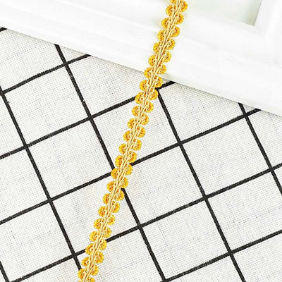 Κορδέλα 5 Yards Lace Trim Κορδέλα Σαρανταποδαρούσα Πλεκτή Δαντέλα DIY Craft Ύφασμα ραπτικής Αξεσουάρ Διακόσμηση γάμου Ύφασμα Curve δαντέλα