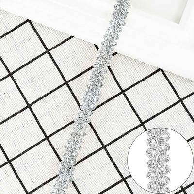 Κορδέλα 5 Yards Lace Trim Κορδέλα Σαρανταποδαρούσα Πλεκτή Δαντέλα DIY Craft Ύφασμα ραπτικής Αξεσουάρ Διακόσμηση γάμου Ύφασμα Curve δαντέλα