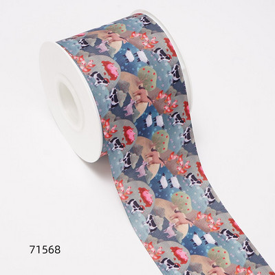 Jõulupäeva paelad Grosgrain/satiinipael, trükitud pael käsitöö kaunistamiseks 10 jardi 71568