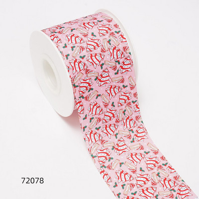 Jõulupäeva paelad Grosgrain/satiinipael, trükitud pael käsitöö kaunistamiseks 10 jardi 71568