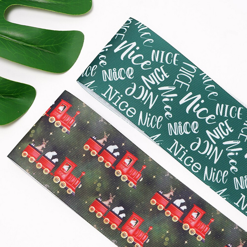 Jõulupäeva paelad Grosgrain/satiinipael, trükitud pael käsitöö kaunistamiseks 10 jardi 71568