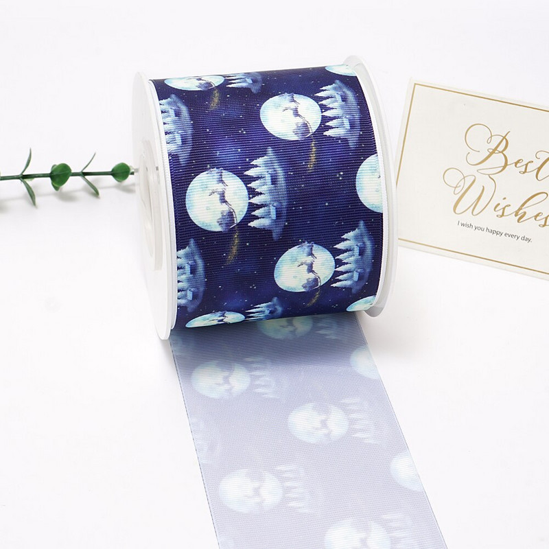 Jõulupäeva paelad Grosgrain/satiinipael, trükitud pael käsitöö kaunistamiseks 10 jardi 71568