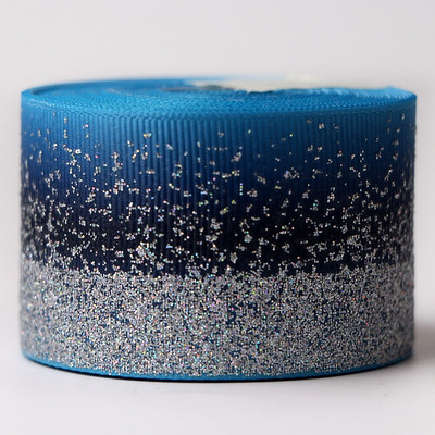5 Yards/Roll 38mm 75mm Glitter Fabric Grosgrain Κορδέλα για DIY Hair Bowknot Dressing Arts Ράψιμο Διακόσμηση πάρτι γενεθλίων