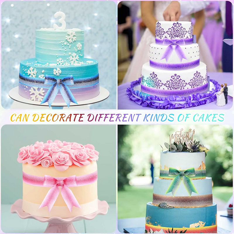 5 Yards/Roll 38mm 75mm Glitter Fabric Grosgrain Κορδέλα για DIY Hair Bowknot Dressing Arts Ράψιμο Διακόσμηση πάρτι γενεθλίων