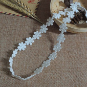 1Yards Noua Broderie Dantela Tesatura Flori Margarete Dantela Alba Guipur 1.4cm Applique Bumbac Dantela Panglica Cusut Trim dentelle YU41