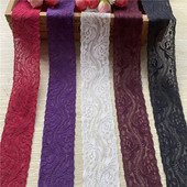 5 jardi/lot Haljina od afričke elastične čipke 38 mm Dodaci DIY donje rublje Čipkasta tkanina za vez