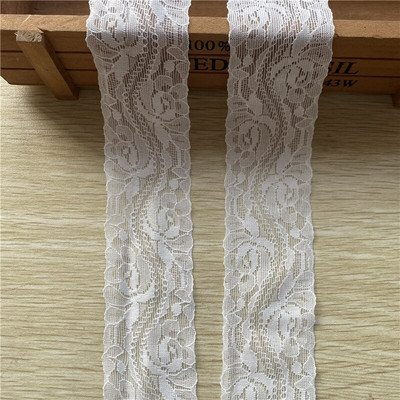 5 jardi/lot Haljina od afričke elastične čipke 38 mm Dodaci DIY donje rublje Čipkasta tkanina za vez