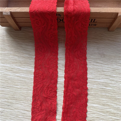 5 jardi/lot Haljina od afričke elastične čipke 38 mm Dodaci DIY donje rublje Čipkasta tkanina za vez