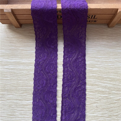 5 jardi/lot Haljina od afričke elastične čipke 38 mm Dodaci DIY donje rublje Čipkasta tkanina za vez