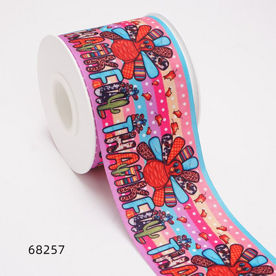 Ziua Recunoștinței Panglică cu grosgrain/satin Panglică imprimată pentru decorațiuni de artizanat Arc 10 metri 67761