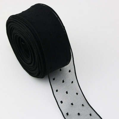 (5 γιάρδες/ρολό) 5 εκ. πουά κορδέλα μεταξωτή οργάντζα χειροποίητη κορδέλα χρώμα φιόγκο μαλλιών διακόσμηση δαντέλα