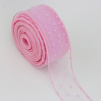 (5 γιάρδες/ρολό) 5 εκ. πουά κορδέλα μεταξωτή οργάντζα χειροποίητη κορδέλα χρώμα φιόγκο μαλλιών διακόσμηση δαντέλα