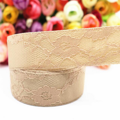 Κορδέλα 5 Yards Lace Fabric Pattern 1" 25mm/1,5" 38MM For Hair Bows Χειροποίητα αξεσουάρ DIY Crafts M19041601