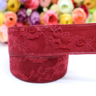 Κορδέλα 5 Yards Lace Fabric Pattern 1" 25mm/1,5" 38MM For Hair Bows Χειροποίητα αξεσουάρ DIY Crafts M19041601