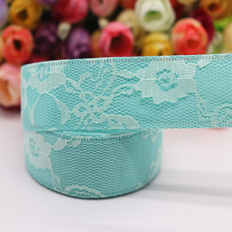 Κορδέλα 5 Yards Lace Fabric Pattern 1" 25mm/1,5" 38MM For Hair Bows Χειροποίητα αξεσουάρ DIY Crafts M19041601