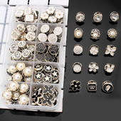 50tk/komplekt Naiste Mood Pärlpluus Nupp Õmblusvaba Särk Pross Nööbid Riietus Dekoratsiooni Aksessuaaride Komplekt