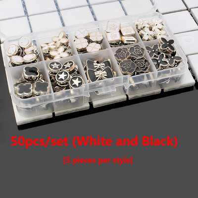 50tk/komplekt Naiste Mood Pärlpluus Nupp Õmblusvaba Särk Pross Nööbid Riietus Dekoratsiooni Aksessuaaride Komplekt