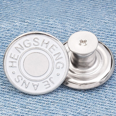 10 τμχ Ανταλλακτικά κουμπιά τζιν 17 χιλιοστών Χωρίς καρφί, αφαιρούμενο μεταλλικό κουμπί τζιν με επισκευή σύνθετα πριτσίνια και κατσαβίδια