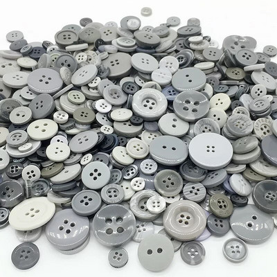 50g Miks veličina miješanih boja Lot plastičnih gumba za šivanje Scrapbooking i DIY rukotvorina različitih boja i stilova