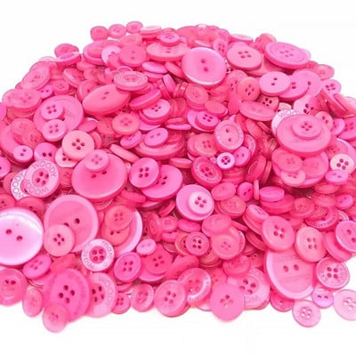 50g Miks veličina miješanih boja Lot plastičnih gumba za šivanje Scrapbooking i DIY rukotvorina različitih boja i stilova