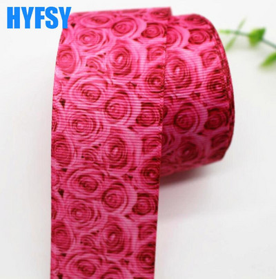 25 mm 38 mm 10 jardi ruže cvijeće vrpca DIY zamatanje poklona ručno izrađeni materijali za dekoraciju za Valentinovo Grosgrain vrpce