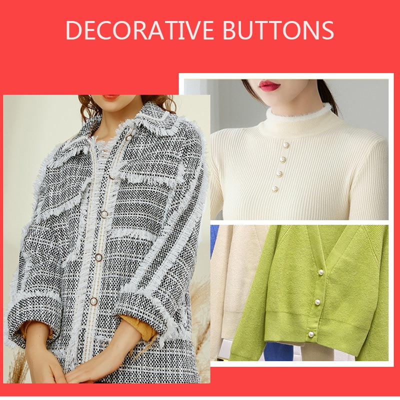 10tk Naised Prossnööbid Pärlinööbid Plastikust varre õmblemisnööbid rõivaste jaoks Dekoratiivkotid Aksessuaarid Rõivaste isetegemine käsitöö