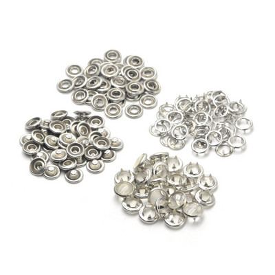 KALASO 20 komplekti pärlitest kinnitusdetailide rõngad, trukid, nööbid, tõmblukud 10 mm, 12 mm, meisterdamise tarvikute jaoks