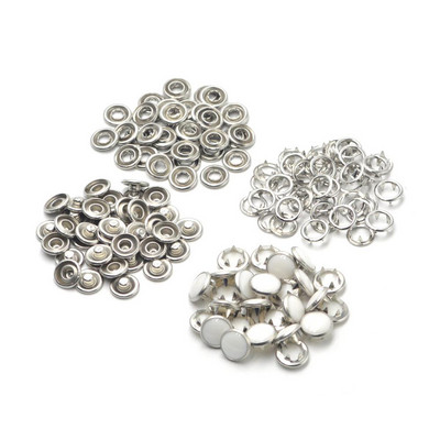 KALASO 20 komplekti pärlitest kinnitusdetailide rõngad, trukid, nööbid, tõmblukud 10 mm, 12 mm, meisterdamise tarvikute jaoks