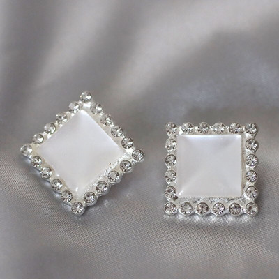 5 vnt gėlės formos perlų kalnų krištolas sagos Drabužiai paltas megztinis Spustelėjimo sagos dekoratyvinis