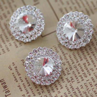 5 vnt gėlės formos perlų kalnų krištolas sagos Drabužiai paltas megztinis Spustelėjimo sagos dekoratyvinis