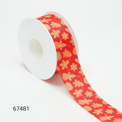 Jõulupäeva paelad Grosgrain/satiinipael, trükitud pael käsitöö kaunistamiseks 10 jardi 67480