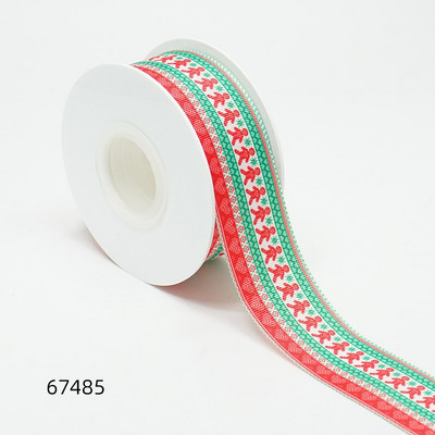 Jõulupäeva paelad Grosgrain/satiinipael, trükitud pael käsitöö kaunistamiseks 10 jardi 67480