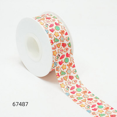 Jõulupäeva paelad Grosgrain/satiinipael, trükitud pael käsitöö kaunistamiseks 10 jardi 67480