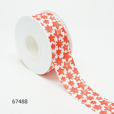 Jõulupäeva paelad Grosgrain/satiinipael, trükitud pael käsitöö kaunistamiseks 10 jardi 67480
