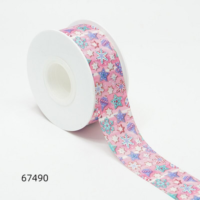 Jõulupäeva paelad Grosgrain/satiinipael, trükitud pael käsitöö kaunistamiseks 10 jardi 67480