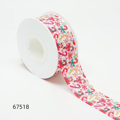 Jõulupäeva paelad Grosgrain/satiinipael, trükitud pael käsitöö kaunistamiseks 10 jardi 67480