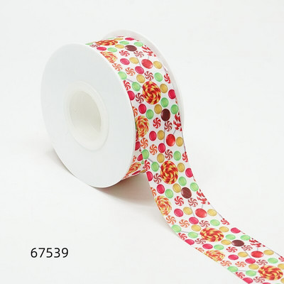 Jõulupäeva paelad Grosgrain/satiinipael, trükitud pael käsitöö kaunistamiseks 10 jardi 67480
