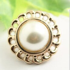 10 τεμ/σετ μεταλλικά χρυσά κουμπιά με μαργαριτάρια, DIY, που χρησιμοποιούνται για αξεσουάρ ρούχων, κατάλληλα για ράψιμο και διακόσμηση ρούχων