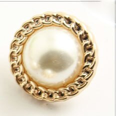 10 τεμ/σετ μεταλλικά χρυσά κουμπιά με μαργαριτάρια, DIY, που χρησιμοποιούνται για αξεσουάρ ρούχων, κατάλληλα για ράψιμο και διακόσμηση ρούχων