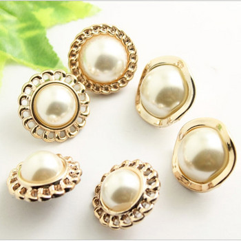 10 бр./компл. метални златни перлени копчета, направи си сам, използвани за аксесоари за дрехи, подходящи за шиене и декорация на дрехи